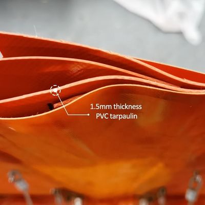 리톤 재사용 가능한 내구성 있는 홍수 방지 PVC L 모양 홍수 장벽