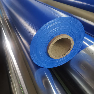 리통 친환경 박스형 배송 컨테이너 커버 타프 블루 750gsm PVC 타포린 커버