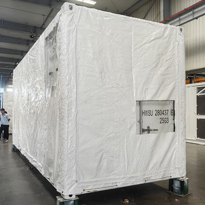 리통 고품질 610gsm 백색 타프 20피트 40피트 배송 컨테이너 커버 컨테이너 타포린